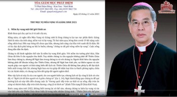 GP Phát Diệm: Thư mục vụ Mùa Vọng