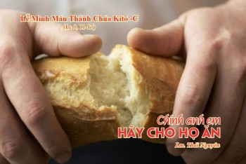 Chính anh em hãy cho họ ăn (Lc 9, 11-17)