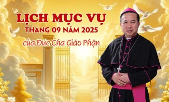 Lịch mục vụ tháng 9.2025 của Đức Giám Mục