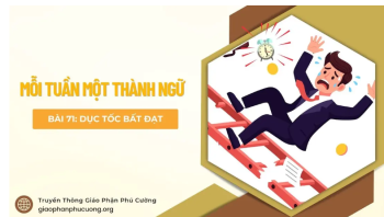 Dục tốc bất đạt - Mỗi tuần một thành ngữ