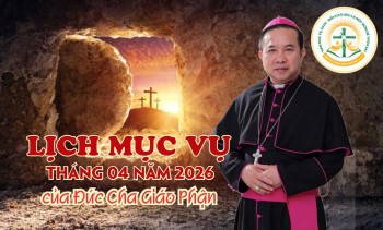 Lịch mục vụ tháng 4.2026 của Đức Giám Mục