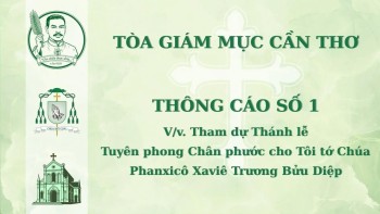 Thông cáo số 1 của Tòa Giám mục Cần Thơ