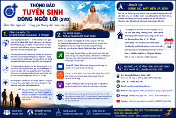 Dòng Ngôi Lời Thông Báo Tuyển Sinh