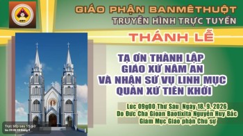 Trực tuyến Thánh lễ Thành lập GX Nâm An