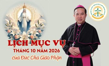 Lịch mục vụ tháng 10.2026 của Đức Giám Mục