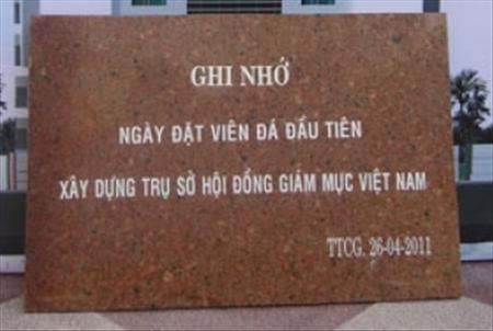 Đặt đá xây dựng Trụ sở HĐGMVN