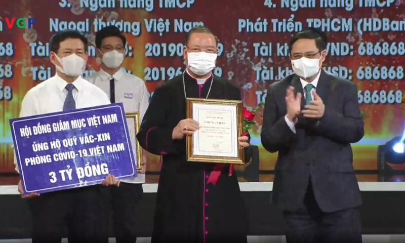 HĐGMVN ủng hộ Quỹ vắc-xin phòng Covid-19