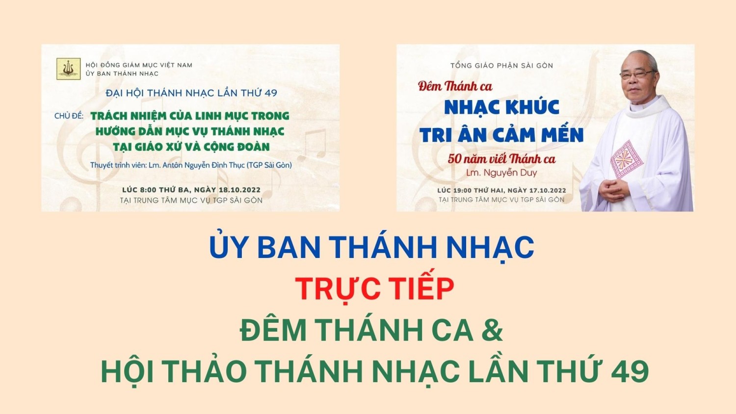 Uỷ ban Thánh nhạc: Trực tiếp Đêm Thánh ca