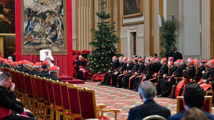 Bài nói chuyện của ĐTC với Giáo Triều Roma