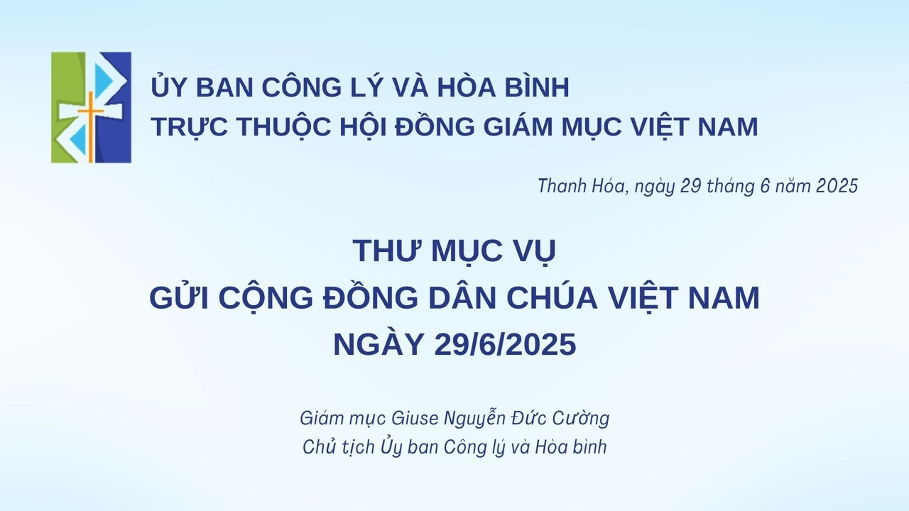 Thư Mục Vụ UB Công Lý và Hòa Bình