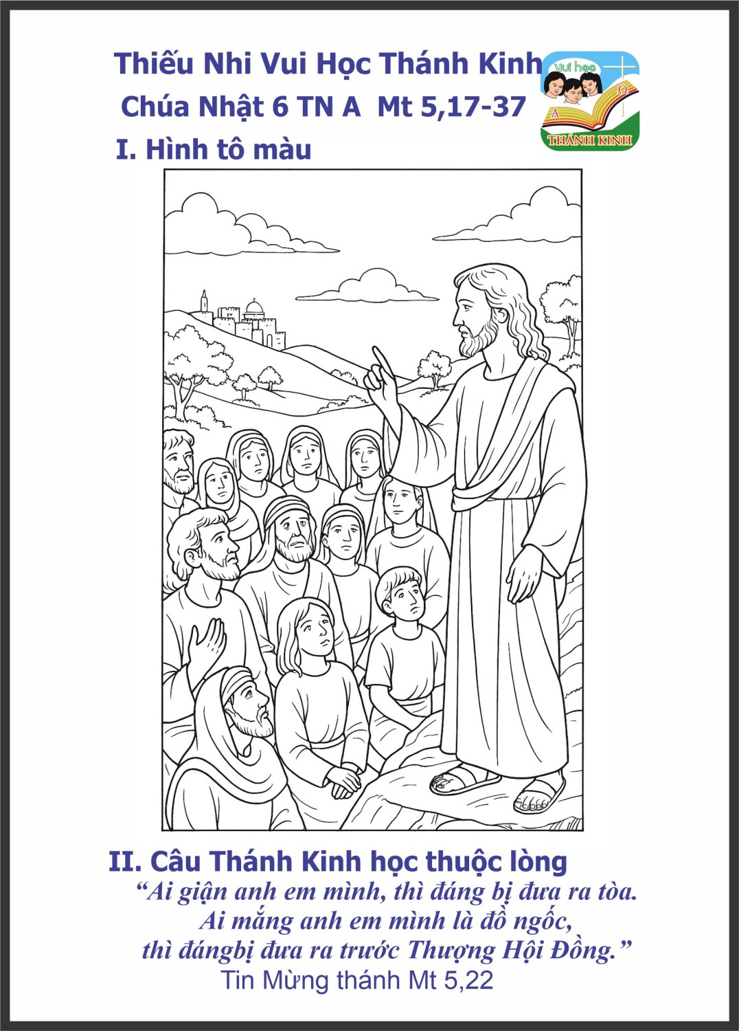 Thiếu Nhi VHTK - CN6TNA - Hình tô màu