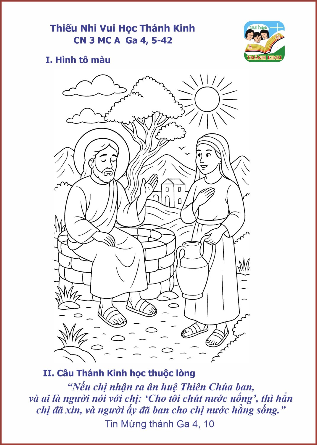 Thiếu Nhi VHTK - CN3MCA - Hình tô màu