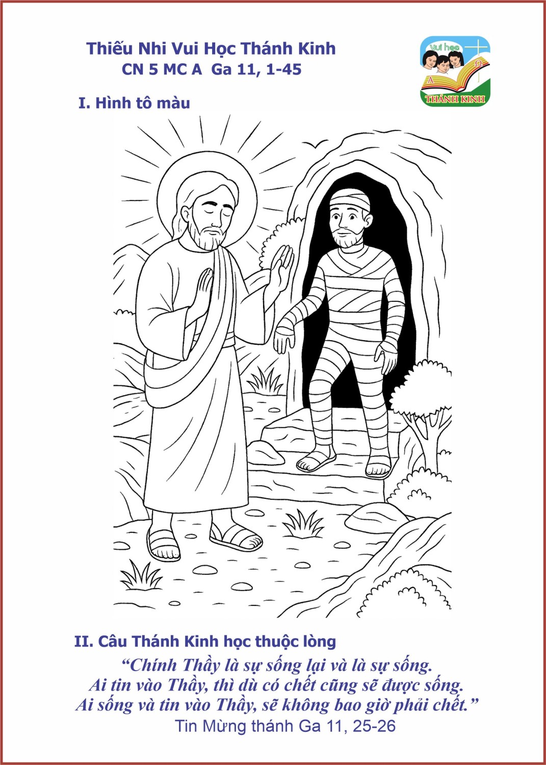 Thiếu Nhi VHTK - CN5MCA - Hình tô màu