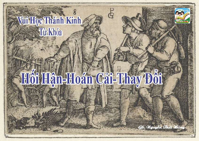 VHTK TRÒ CHƠI TỪ KHÓA: HỐI HẬN - HOÁN CẢI - THAY ĐỔI